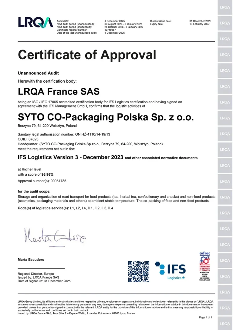 syto cert ifslogist2025